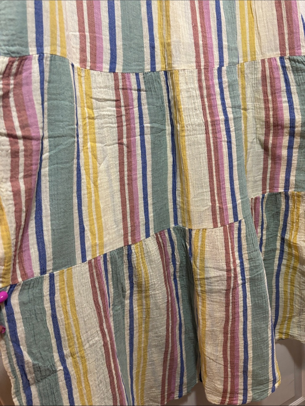 Marine Layer Multicolor Striped Tiered Maxi Dress — Pastel Stripes - Picture 5 of 9